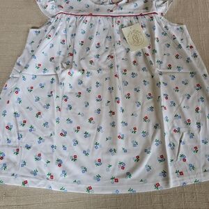 The Beaufort Bonnet Company Dowell Day Top Floral/Richmond Red Sz 14